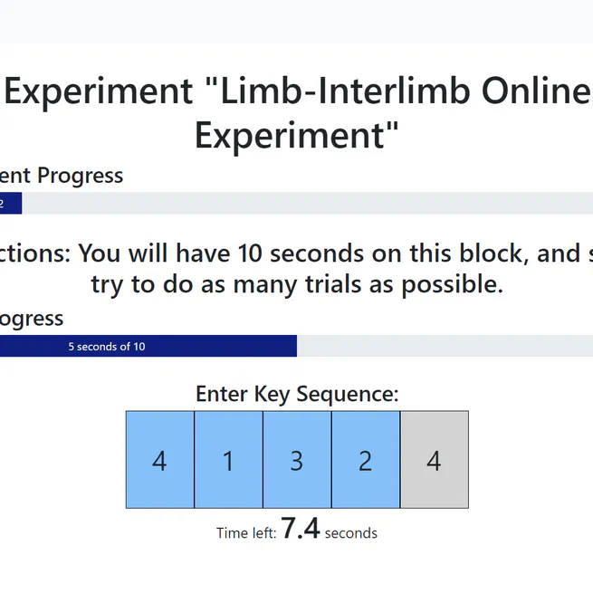 Open-source web application for motor learning research